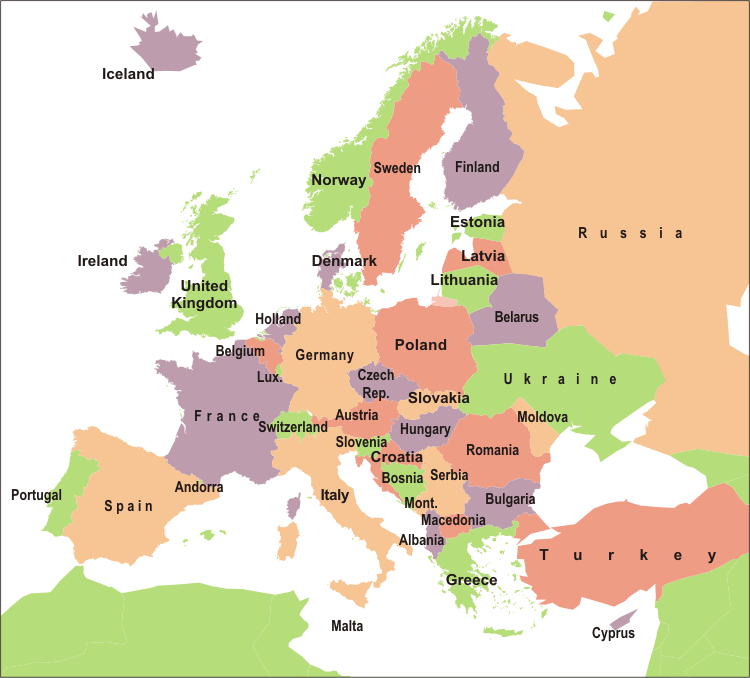 Lessonplan   Map With Just Countries 